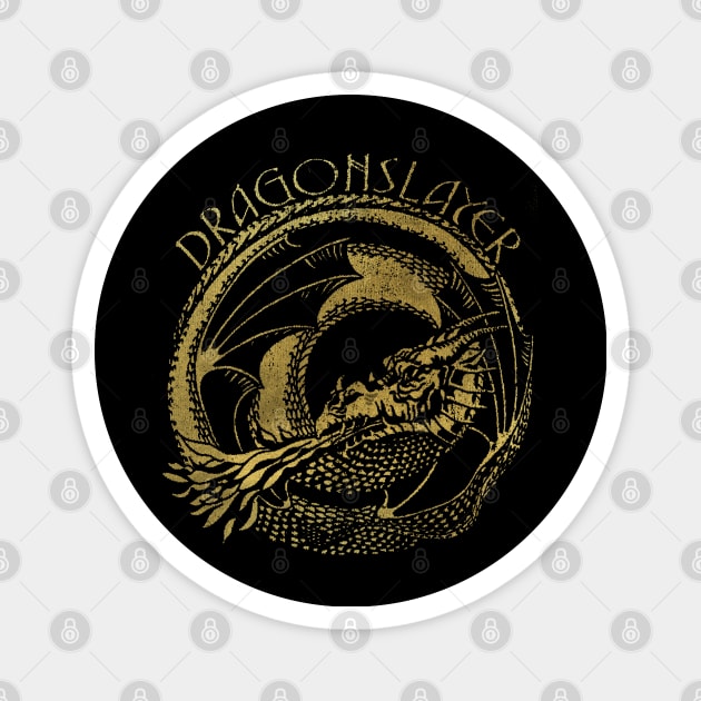 Dragonslayer (Gold Logo) Magnet by TheUnseenPeril